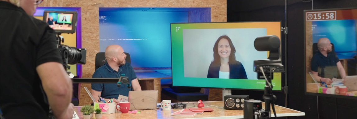 Guy talking to one singular person via video call.