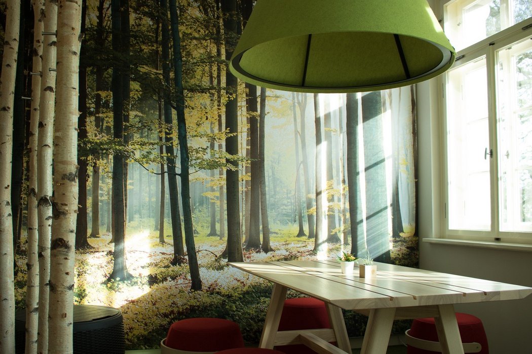 Kommunikationsecke mit Natur-Ambiente