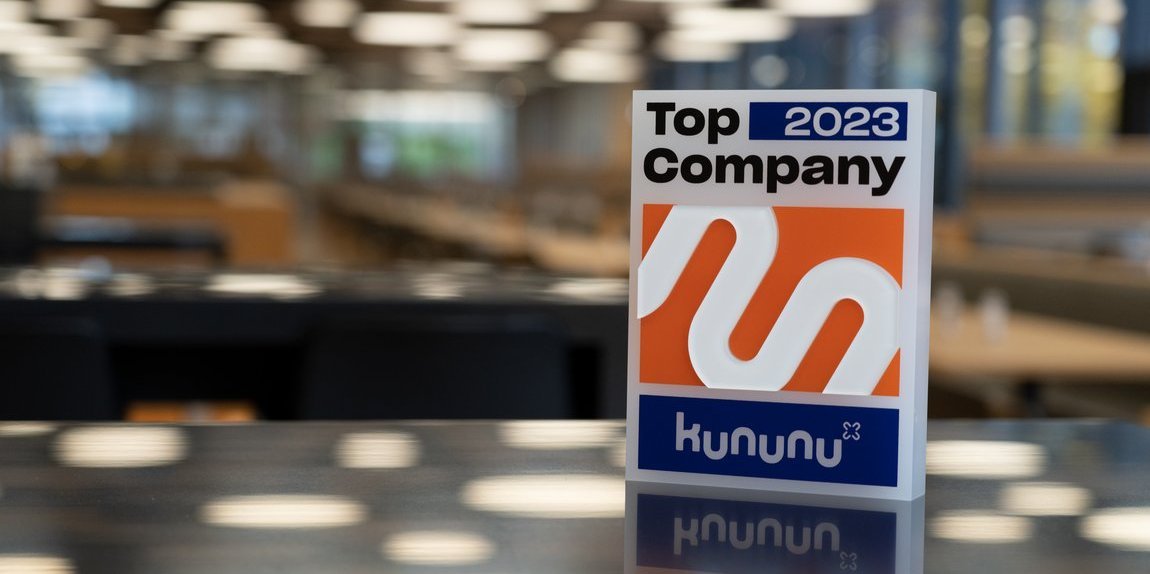 Prize for "Top Company 2023" from kununu