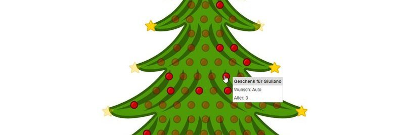 Virtual christmas tree