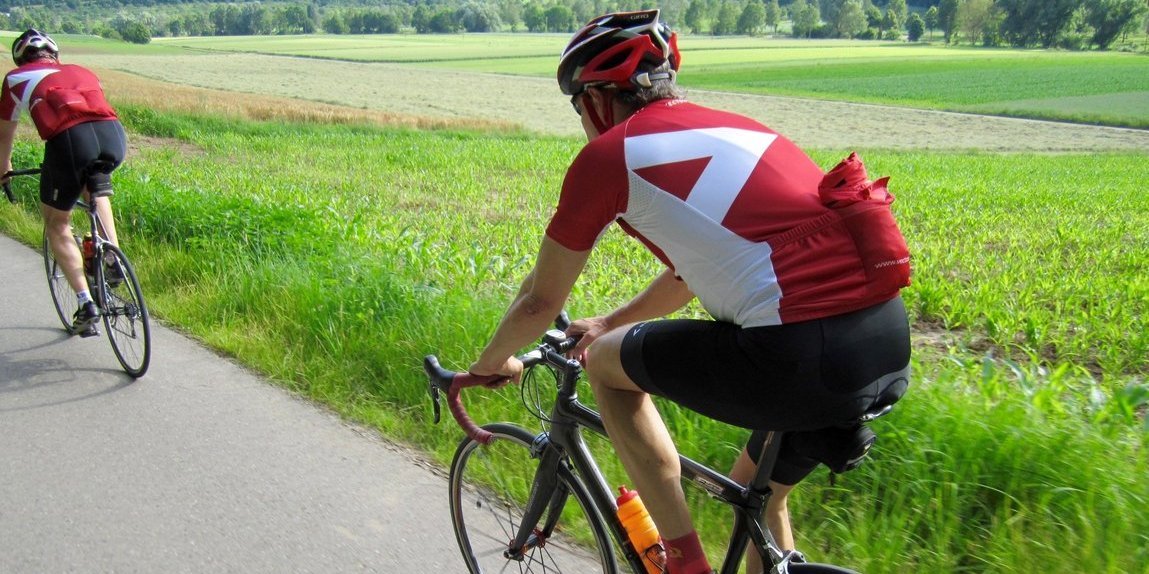 Vector bicycle sport group