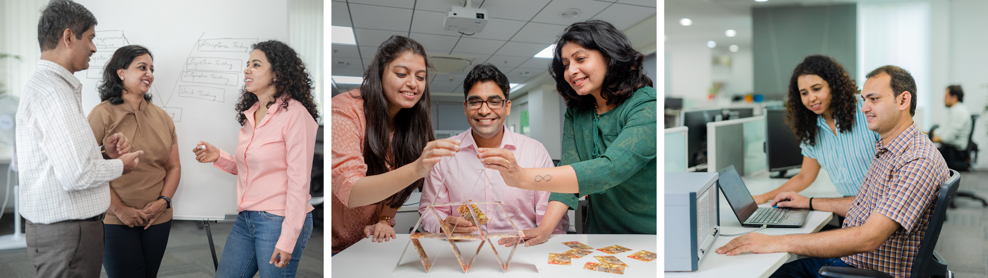 Pictures of satisfied Vector employees