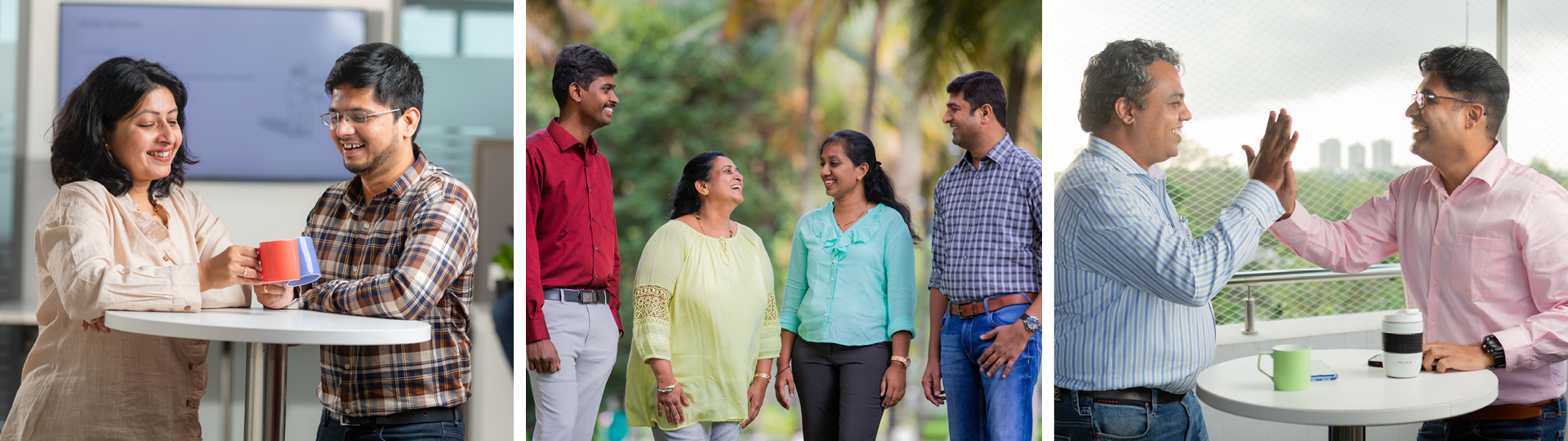 Pictures of satisfied Vector employees