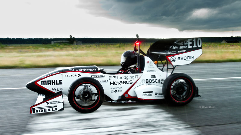 Modell eines Rennwagens