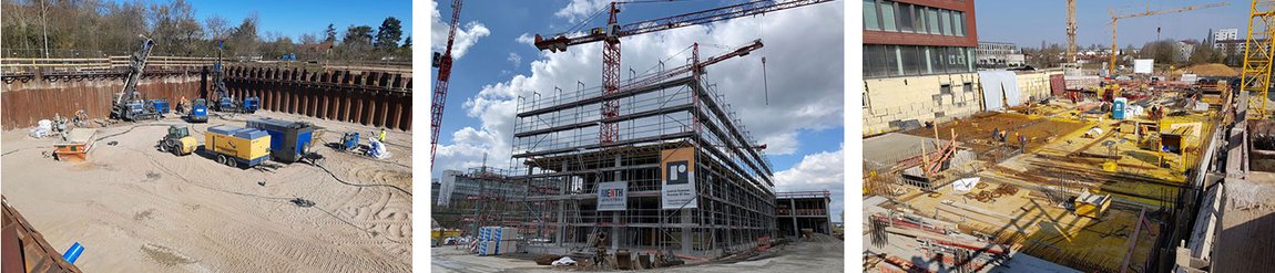 New office buildings in Karlsruhe, Stuttgart-Weilimdorf and Regensburg