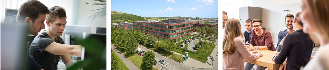 Employees at Vector | New site in Stuttgart | Employees at the kitchenette 